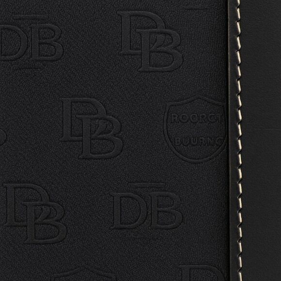 Vintage Dooney & Bourke Black Satchel Logo Canvas, Lock Clasp, Crossbody Strap - Picture 7 of 15